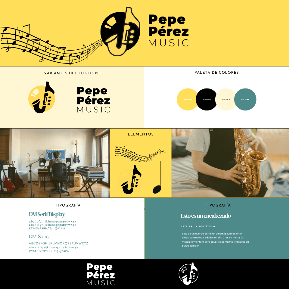 Pepe Pérez Music - Identidad de marca