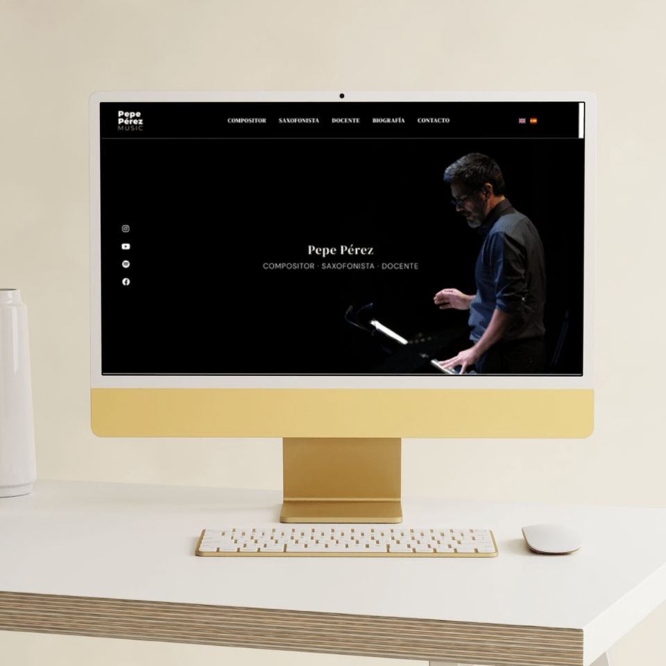 Pepe Pérez Music - DISEÑO WEB